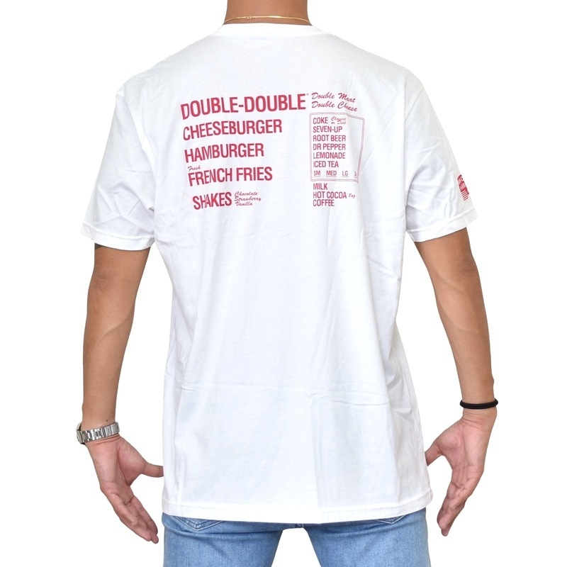 �礭�������� ��� IN-N-OUT BURGER ���󥢥�ɥ����ȥС����� Ⱦµ�ԥ���� MENU ��˥塼 �� �ۥ磻�� XL XXL XXXL 