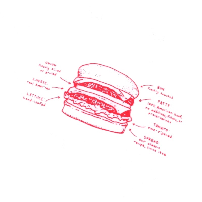 �礭�������� ��� IN-N-OUT BURGER ���󥢥�ɥ����ȥС����� Ⱦµ�ԥ���� MENU ��˥塼 �� �ۥ磻�� XL XXL XXXL 