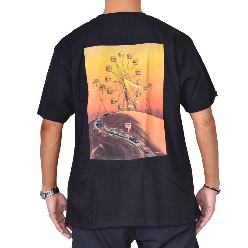 �礭�������� ��� IN-N-OUT BURGER ���󥢥�ɥ����ȥС����� Ⱦµ�ԥ���� �� �֥�å� XL XXL XXXL 