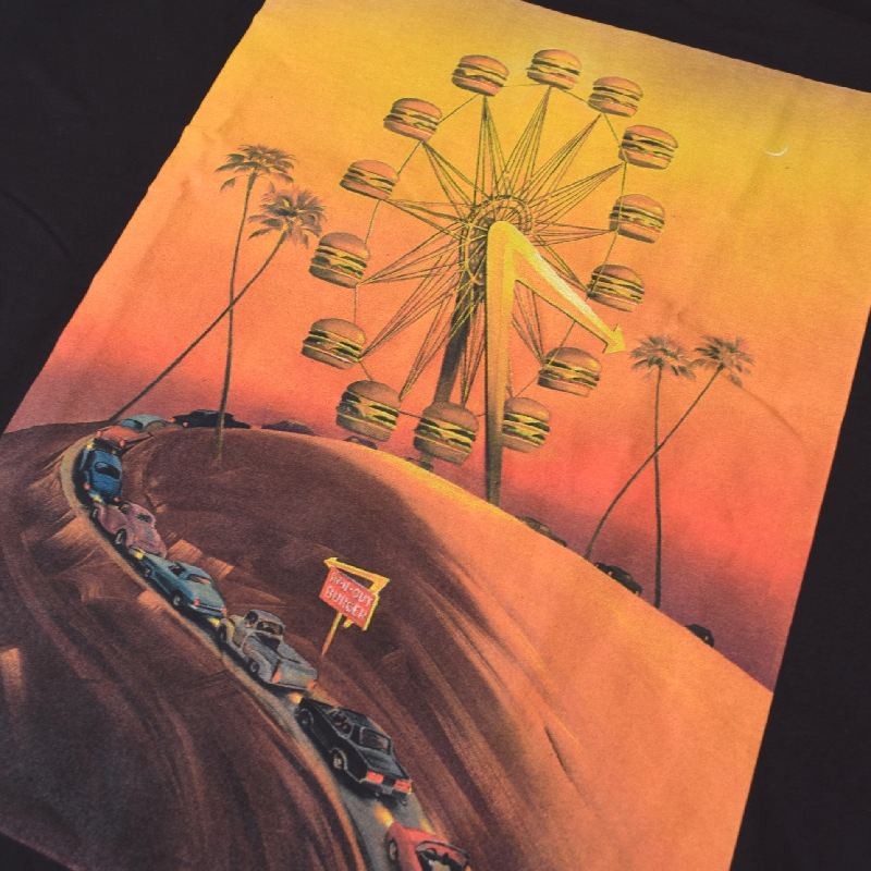 �礭�������� ��� IN-N-OUT BURGER ���󥢥�ɥ����ȥС����� Ⱦµ�ԥ���� �� �֥�å� XL XXL XXXL 