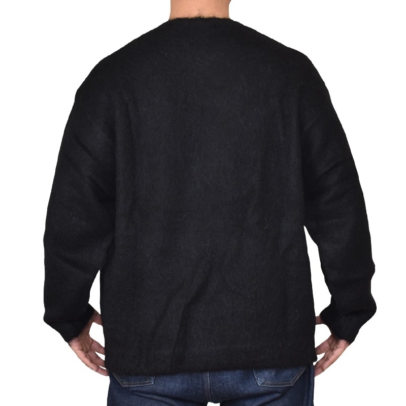 �礭�������� ��� Supreme ����ץ꡼�� Brushed Mohair Sweater Black ��إ� ������ ���롼�ͥå� �������� XXL