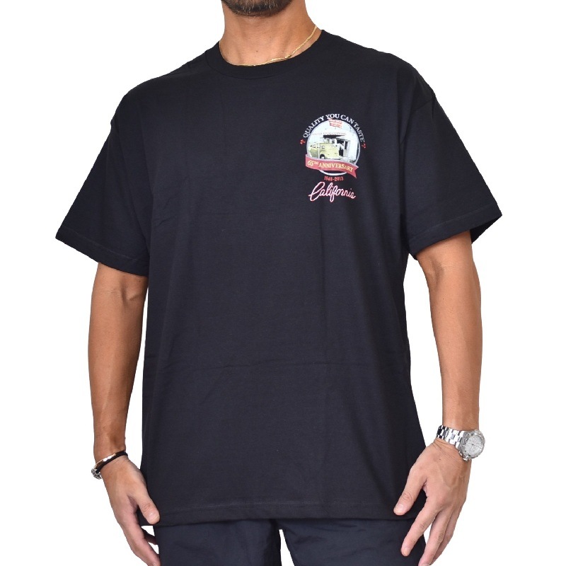 �礭�������� ��� IN-N-OUT BURGER ���󥢥�ɥ����ȥС����� Ⱦµ�ԥ���� �� �֥�å� XL XXL XXXL