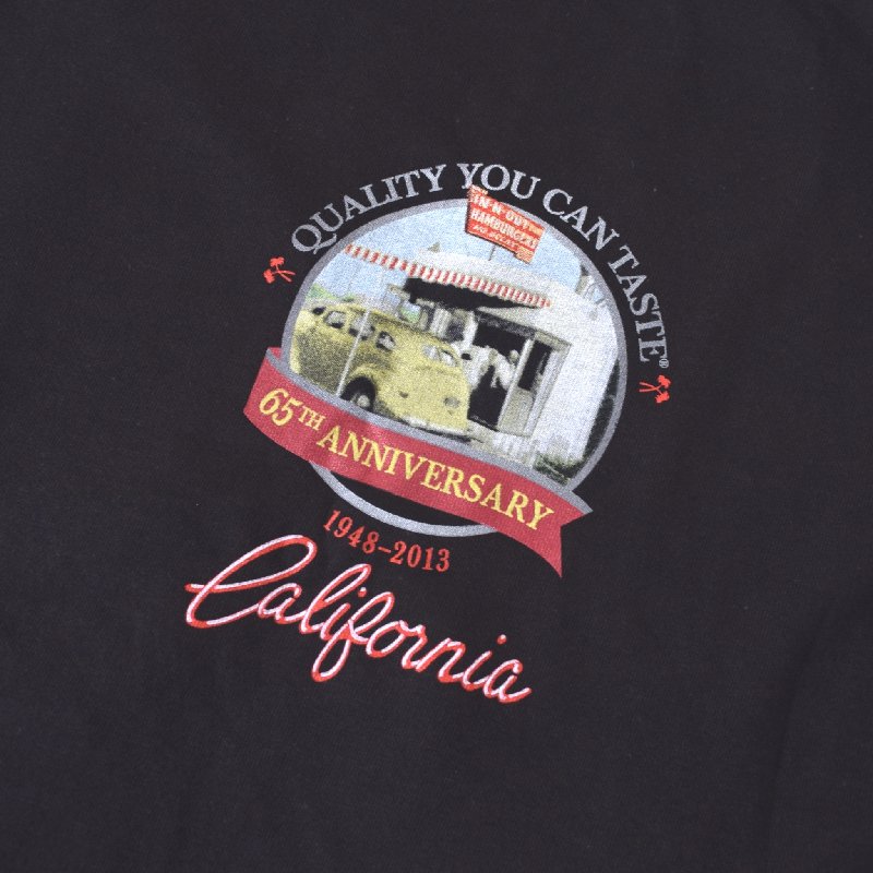 �礭�������� ��� IN-N-OUT BURGER ���󥢥�ɥ����ȥС����� Ⱦµ�ԥ���� �� �֥�å� XL XXL XXXL