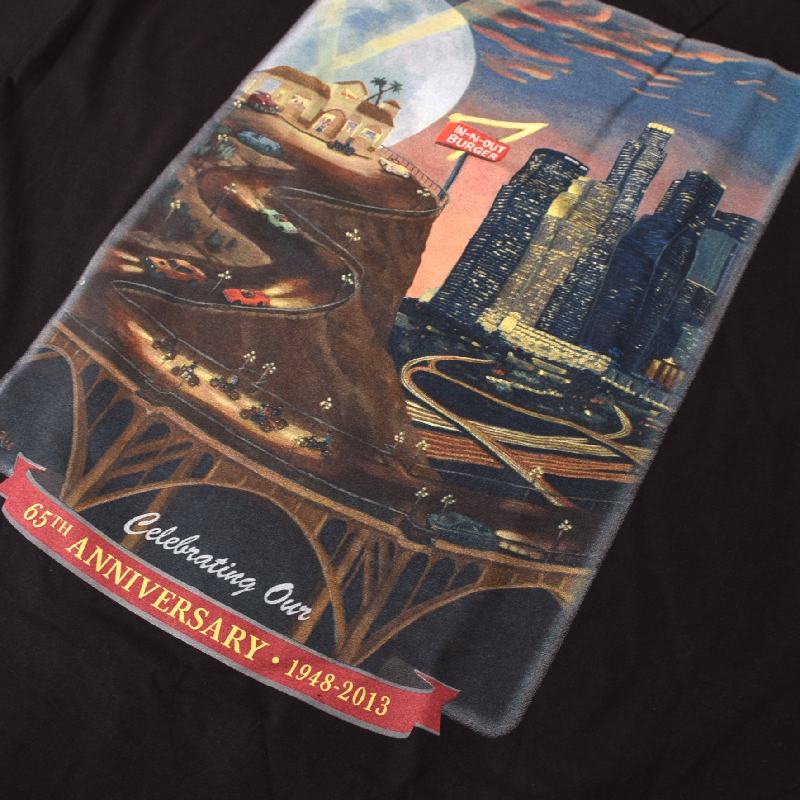 �礭�������� ��� IN-N-OUT BURGER ���󥢥�ɥ����ȥС����� Ⱦµ�ԥ���� �� �֥�å� XL XXL XXXL