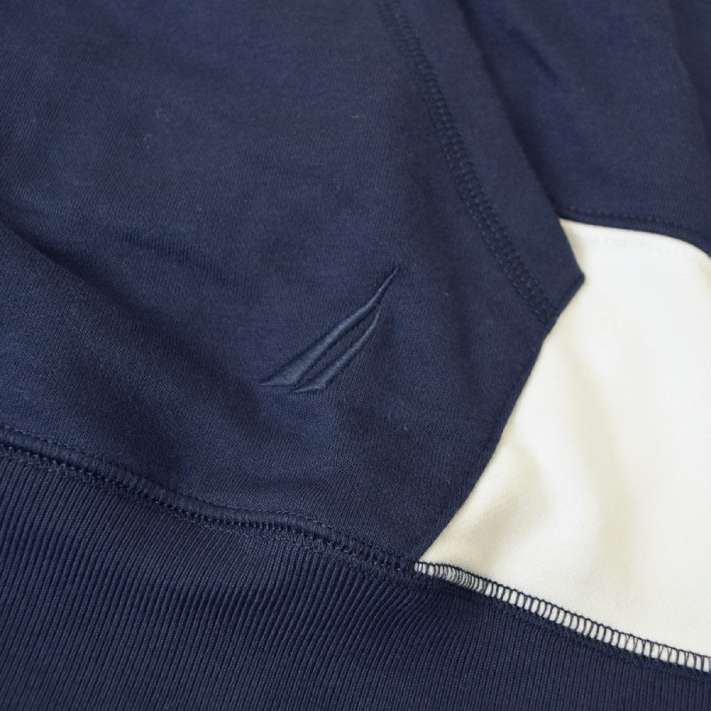 �礭�������� ��� NAUTICA �Ρ��ƥ��� �Ρ����� �ϡ��ե��å� �������åȥ���� �ܡ����� ���ݥ���� colorblock half-zip pullover XXL