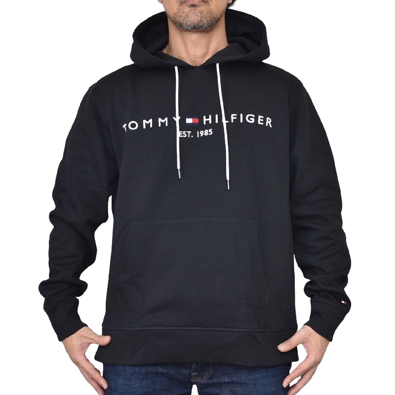 �礭����������� TOMMY HILFIGER �ȥߡ��ҥ�ե����� Embroidered Tommy Logo Hoodie �ץ륪���С� �������å� �ա��ǥ��� ΢���� �����ɽ� Ĺµ �ȥåץ� XXL