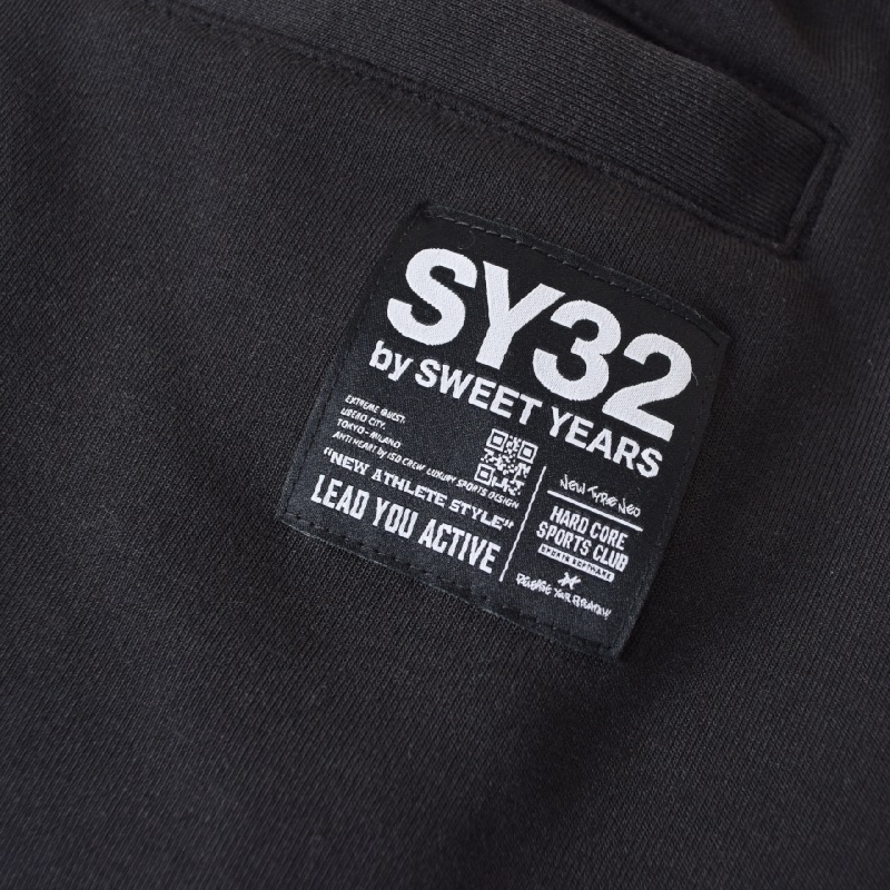 �������� �礭�������� ��� SY32 by SWEET YEARS BASIC BOX LOGO S/S ZIP HOODIE SETUP ���ݥ���� ���ڥ�ɽ� �ե른�å� Ⱦµ �ϡ��եѥ�� �ա��� �ѡ����� ���åȥ��å� �岼 �� �֥�å� ���졼 ΢�ӥ������å� XXXL XXXXL