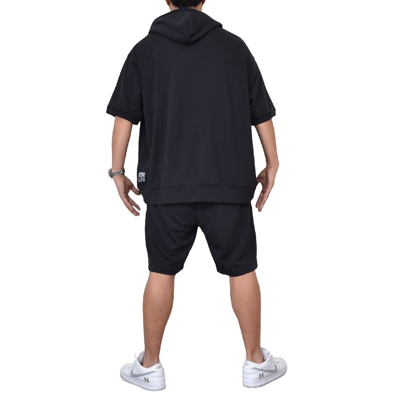 �������� �礭�������� ��� SY32 by SWEET YEARS BASIC BOX LOGO S/S ZIP HOODIE SETUP ���ݥ���� ���ڥ�ɽ� �ե른�å� Ⱦµ �ϡ��եѥ�� �ա��� �ѡ����� ���åȥ��å� �岼 �� �֥�å� ���졼 ΢�ӥ������å� XXXL XXXXL