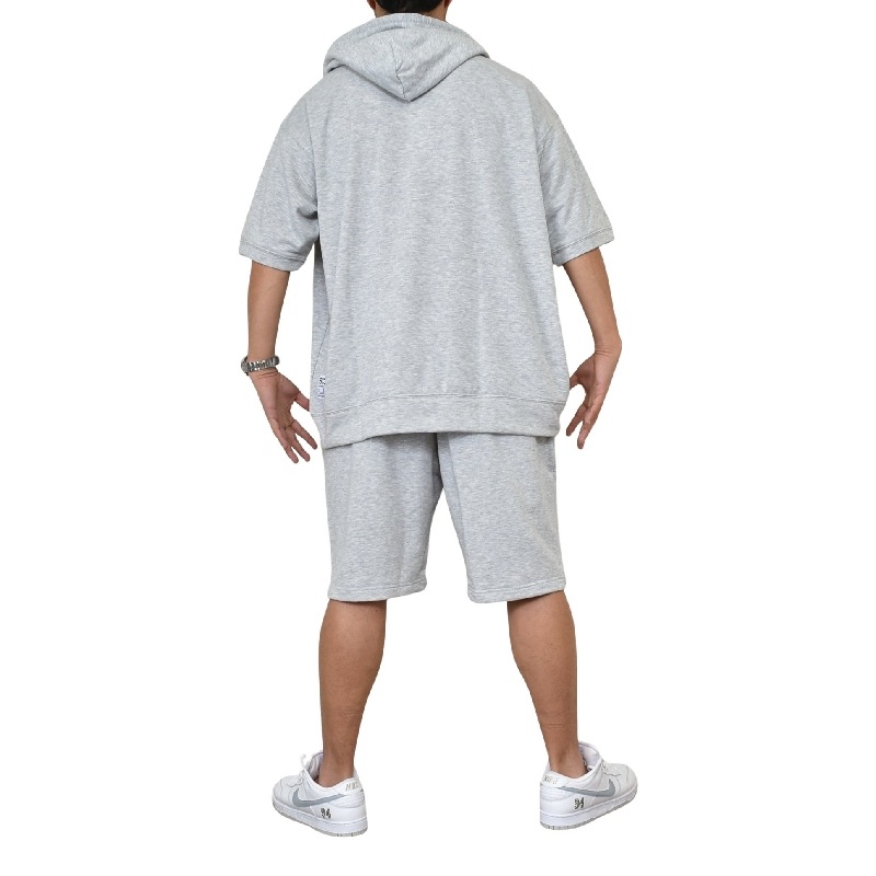 �������� �礭�������� ��� SY32 by SWEET YEARS BASIC BOX LOGO S/S ZIP HOODIE SETUP ���ݥ���� ���ڥ�ɽ� �ե른�å� Ⱦµ �ϡ��եѥ�� �ա��� �ѡ����� ���åȥ��å� �岼 �� �֥�å� ���졼 ΢�ӥ������å� XXXL XXXXL