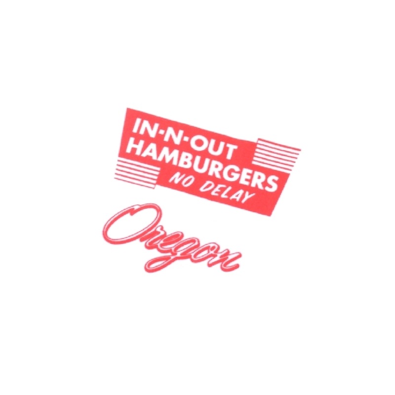 �礭�������� ��� IN-N-OUT BURGER ���󥢥�ɥ����ȥС����� Ⱦµ�ԥ���� ���쥴�� OREGON ORIGINAL SHIRT �� �ۥ磻�� XL XXL XXXL 