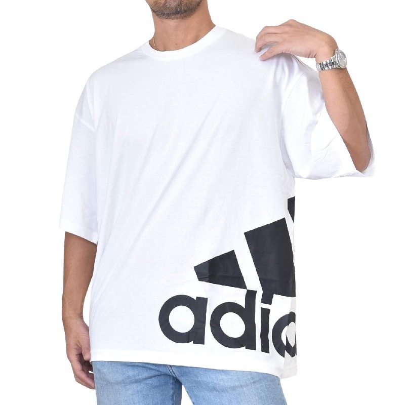 大きいサイズ メンズ Adidas アディダス 半袖ｔシャツ ロゴプリント Big Badge Of Sport Boxy Tee Xxl 6xo 白 ホワイト メール便対応 M便 1 1 大きいサイズのメンズ服専門店 Deff