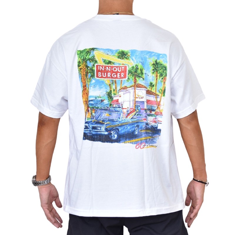 �礭�������� ��� IN-N-OUT BURGER ���󥢥�ɥ����ȥС����� Ⱦµ�ԥ���� �� �ۥ磻�� XL XXL XXXL