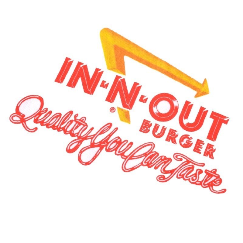 �礭�������� ��� IN-N-OUT BURGER ���󥢥�ɥ����ȥС����� Ⱦµ�ԥ���� �� �ۥ磻�� XL XXL XXXL