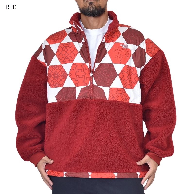 SALE 礭  Ρե THE NORTH FACE ϡեå ץ륪С ե꡼㥱å  PRINTED PLATTE SHERPA 1/4 ZIP XL XXL