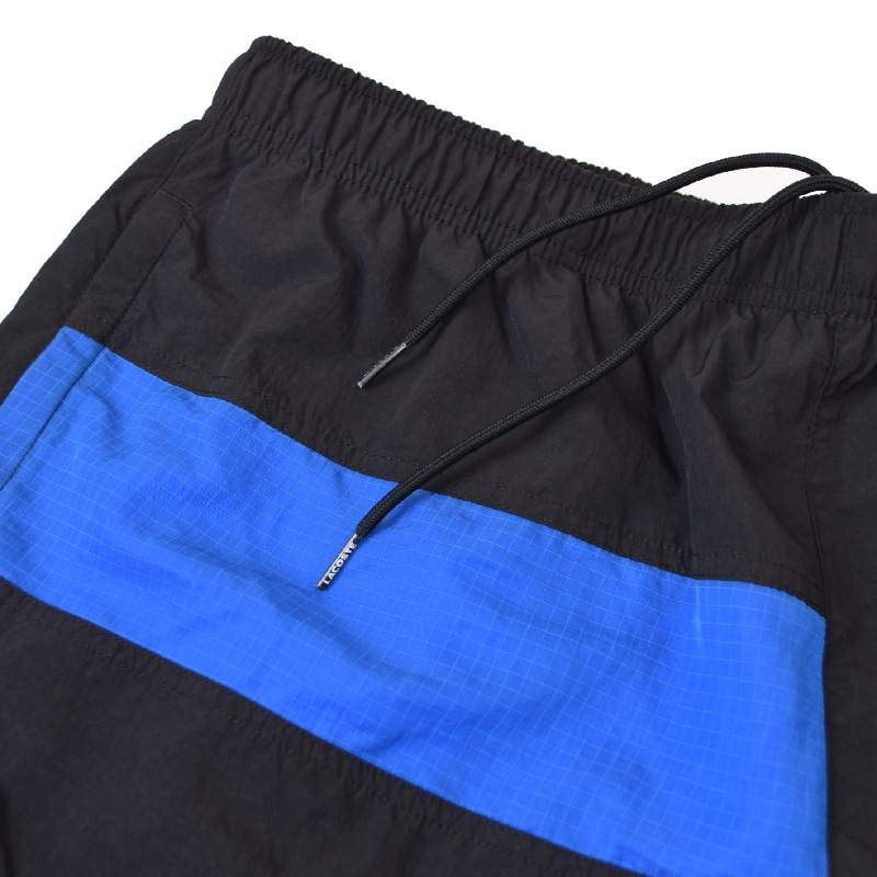 ��SALE�� �礭�������� ��� LACOSTE �饳���� PATCHWORK WATER-REPELLENT JOGGERS �ȥ�å� �ѥ�� �����ɥ��� �������ȥ꡼�ѥå���� �֥�å� ��  XXL XXXL XXXXL