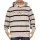 �礭����������� TOMMY HILFIGER �ȥߡ��ҥ�ե����� Tommy Logo Stripe Hoodie �������å� �ץ륪���С� �ѡ����� �ܡ����� �����ɽ� XXL
