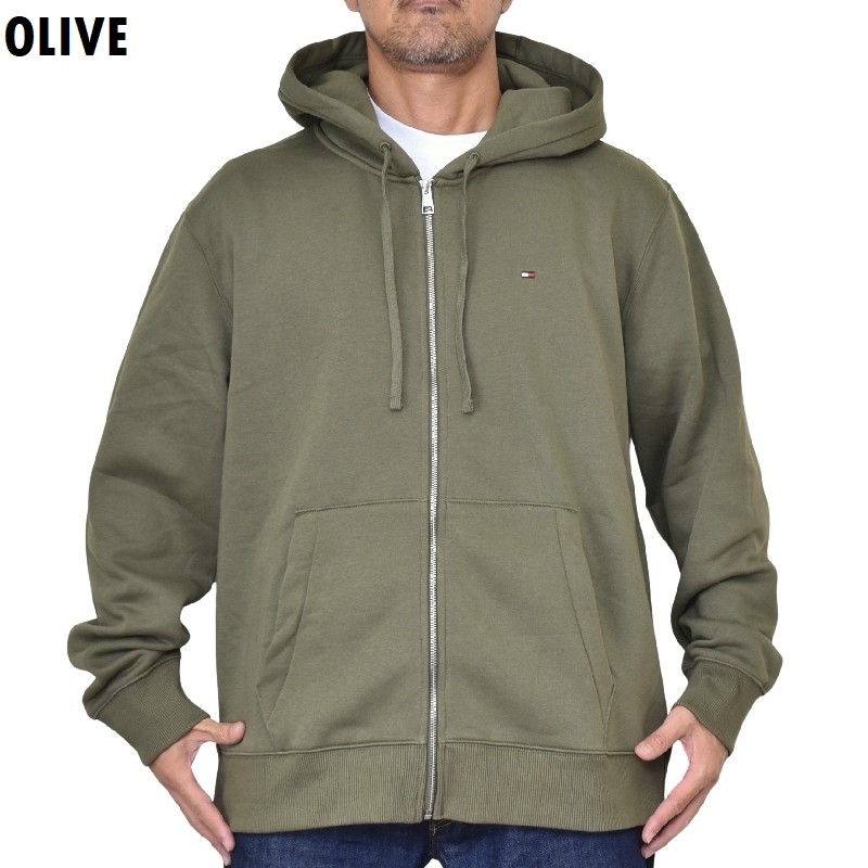 �礭����������� TOMMY HILFIGER �ȥߡ��ҥ�ե����� Zip Hoodie �ե른�å� �ѡ����� �������å� ΢���� XXL