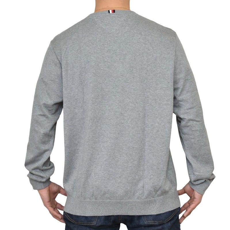 �礭����������� �ȥߡ��ҥ�ե����� TOMMY HILFIGER ���롼�ͥå� ���åȥ� Ĺµ �ȥåץ� �ե�å����� ���ݥ���Ȼɽ� �ݼ� Classic Crewneck Sweater XXXL XXL