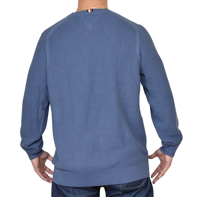 �礭����������� TOMMY HILFIGER �ȥߡ��ҥ�ե����� Structured Crewneck Sweater �������� �˥å� ���롼�ͥå� Ĺµ ���ݥ���Ȼɽ� XL XXL