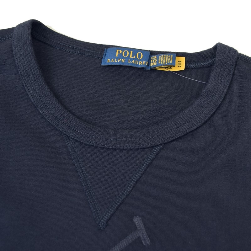 �礭�������� ��� �ݥ����ե������ POLO RALPH LAUREN ���롼�ͥå� �������åȥ���� �ȥ졼�ʡ� �ѥ������ �ͥ��ӡ� ���졼 XXL