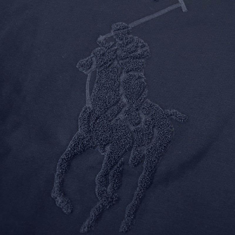 �礭�������� ��� �ݥ����ե������ POLO RALPH LAUREN ���롼�ͥå� �������åȥ���� �ȥ졼�ʡ� �ѥ������ �ͥ��ӡ� ���졼 XXL