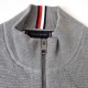 �礭����������� TOMMY HILFIGER �ȥߡ��ҥ�ե����� Textured Stitch Zip Mockneck Cardigan �������� �˥å� �ե른�å� �����ǥ����� Ĺµ ���ݥ���Ȼɽ� XL XXL