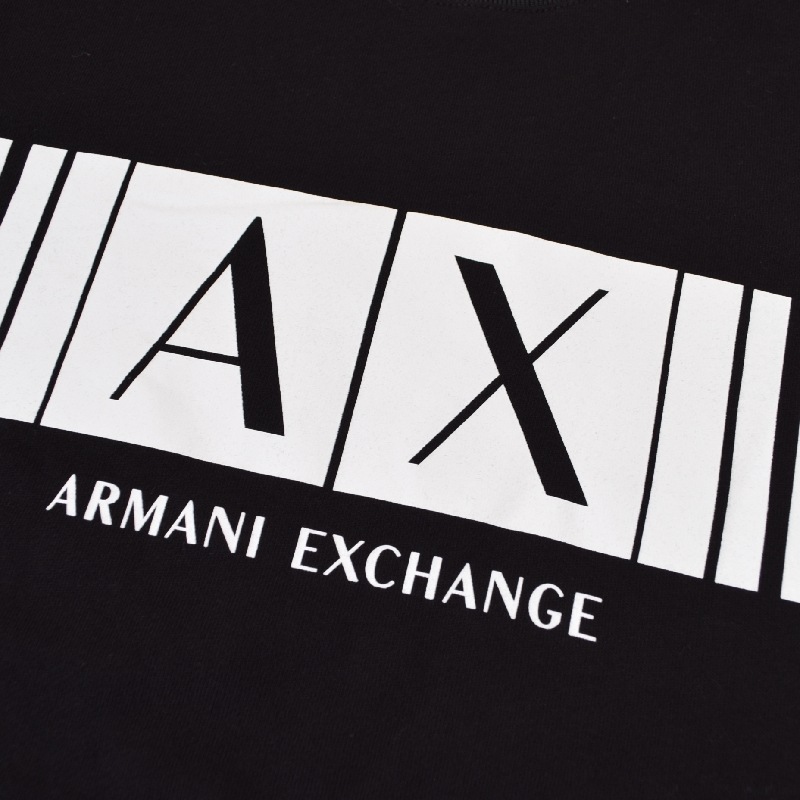 ��SALE���礭�������� ��� ����ޡ��˥����������� A/X ���롼�ͥå� �������åȥ���� �ȥ졼�ʡ� ���� ���졼 �� �֥�å� ARMANI EXCHANGE XXL