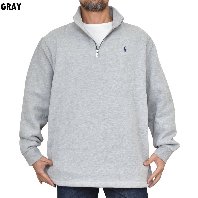 �礭�������� ��� �ݥ����ե������ POLO RALPH LAUREN �ϡ��ե��å� �������åȥ���� ���ݥ���Ȼɽ� �ͥ��ӡ� ���졼 �� �֥�å� XXL