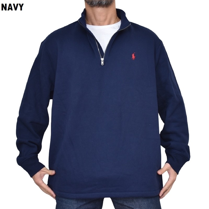 �礭�������� ��� �ݥ����ե������ POLO RALPH LAUREN �ϡ��ե��å� �������åȥ���� ���ݥ���Ȼɽ� �ͥ��ӡ� ���졼 �� �֥�å� XXL