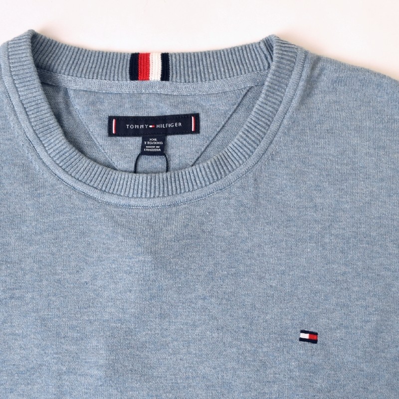 �礭����������� TOMMY HILFIGER �ȥߡ��ҥ�ե����� Amherst Crewneck Sweater �������� �˥å� ���롼�ͥå� Ĺµ ���ݥ���Ȼɽ� XXL