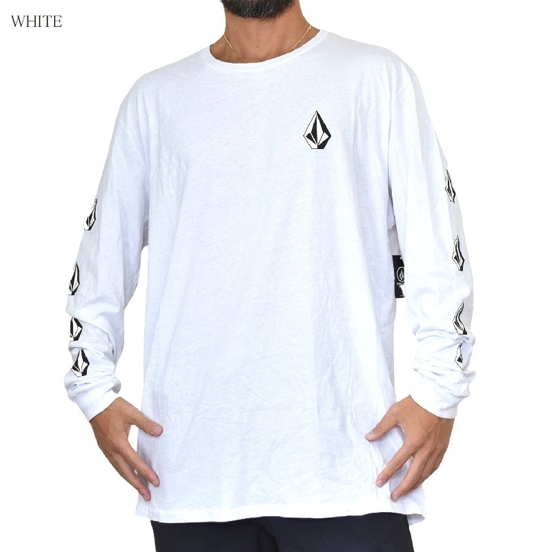 �礭�������� ��� VOLCOM �ܥ륳�� Ĺµ�ԥ���� ����T ��������� �� �֥�å� �� �ۥ磻�� USA��ǥ� XL XXL XXXL 