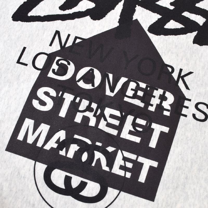 �礭����������� STUSSY ���ƥ塼���� ���롼�ͥå� �������åȥ���� �ɡ��С����ȥ꡼�ȥޡ����å� LA���� �����󥼥륹 Los Angeles DSM WORLD TOUR CREW XL XXL