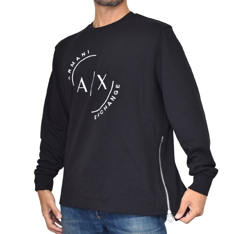 礭  ޡ˥ A/X 롼ͥå åȥ ȥ졼ʡ   ֥å ARMANI EXCHANGE XXL