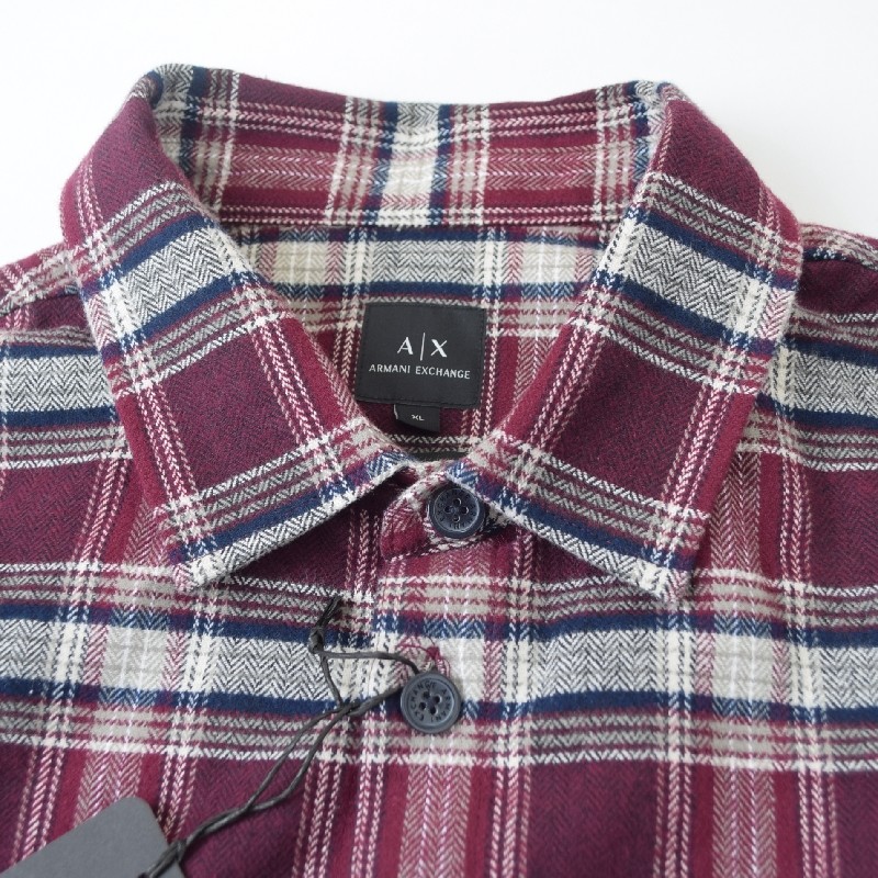 �礭�������� ��� ����ޡ��˥����������� A/X ARMANI EXCHANGE �����å��� Ĺµ�ͥ륷��� �����奢�� ����ĥ��㥱�å� ���� LOOSE FIT XL XXL