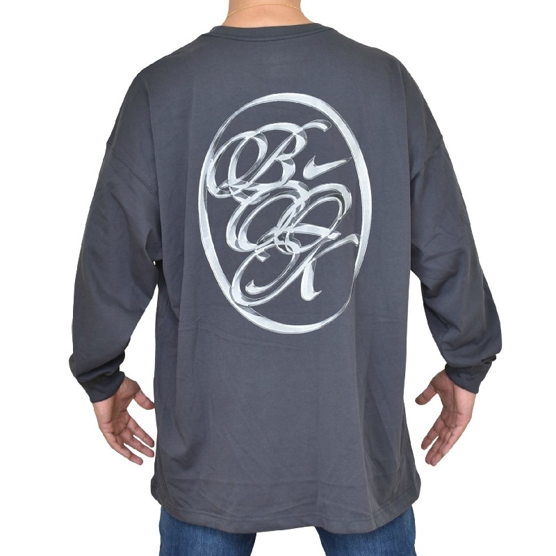 �礭�������� ��� NIKE �ʥ��� ���롼�ͥå� �ץ졼�ȥ��� Ĺµ�ԥ���� ����T �إӡ��������� LOOSE FIT �ӥå����륨�å� USA��ǥ� Devin Booker Long-Sleeve Basketball T-Shirt XL XXL