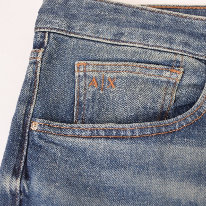 �礭�������� ��� ����ޡ��˥����������� A/X ARMANI EXCHANGE �ǥ˥�ѥ�� ������ �����ѥ� �桼���ɲù� ���᡼�� ����� ���ȥ�å� SLIM 40�����