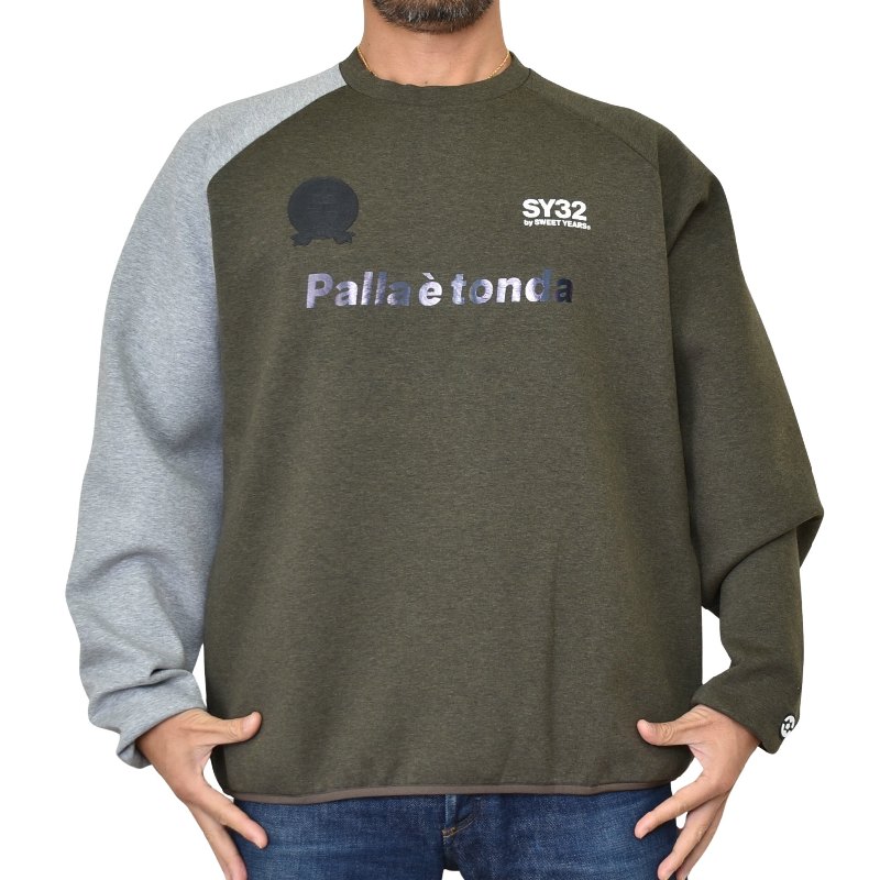SALE  礭  SY32 by SWEET YEARS ȥ䡼 롼ͥå ץ륪С ȥ졼ʡ ȥå DOUBLE KNIT HEAVY P/O CREW XXXL XXXXL