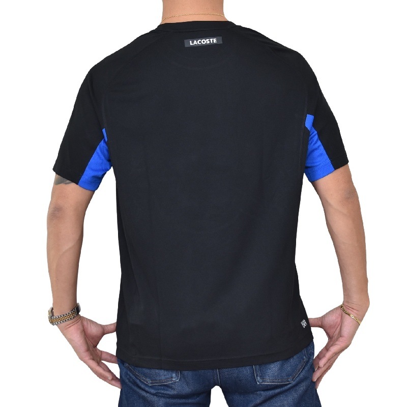 �礭�������� ��� Lacoste �饳���� ���롼�ͥå� Ⱦµ�ԥ���� ®�� ULTRA DRY �֥�å� �� XL XXL XXXL XXXXL [M�� 1/1]