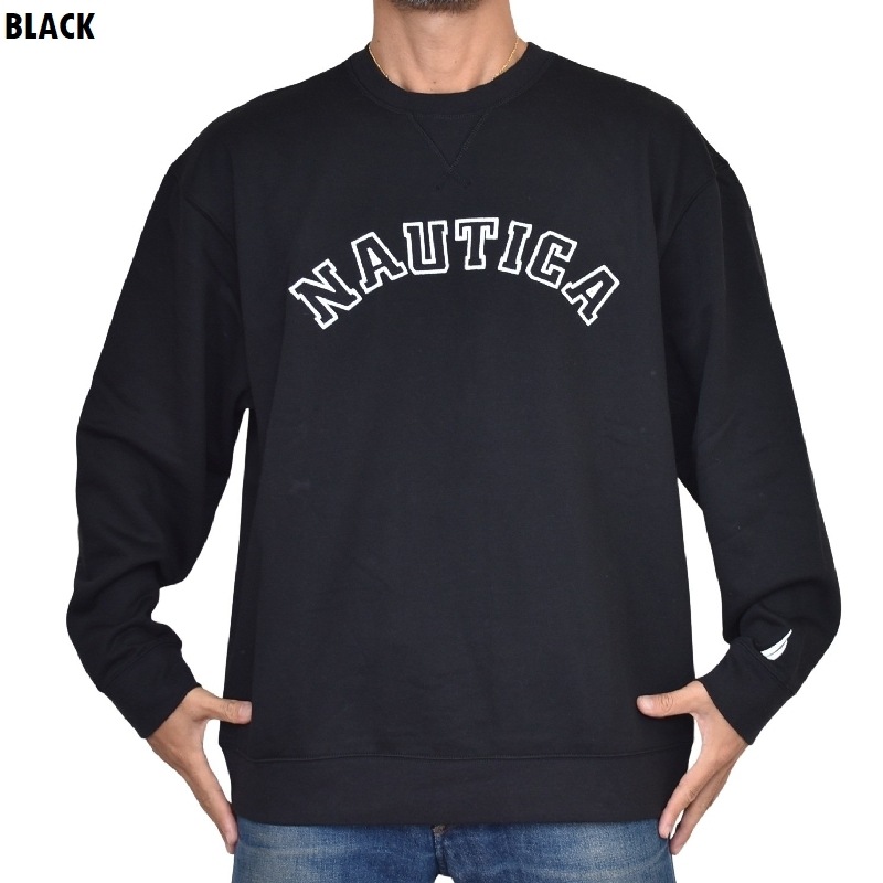 �礭�������� ��� NAUTICA �Ρ��ƥ��� �Ρ����� ���롼�ͥå� �������åȥ���� �ȥ졼�ʡ� �����������ɽ� ΢���� XL XXL XXXL