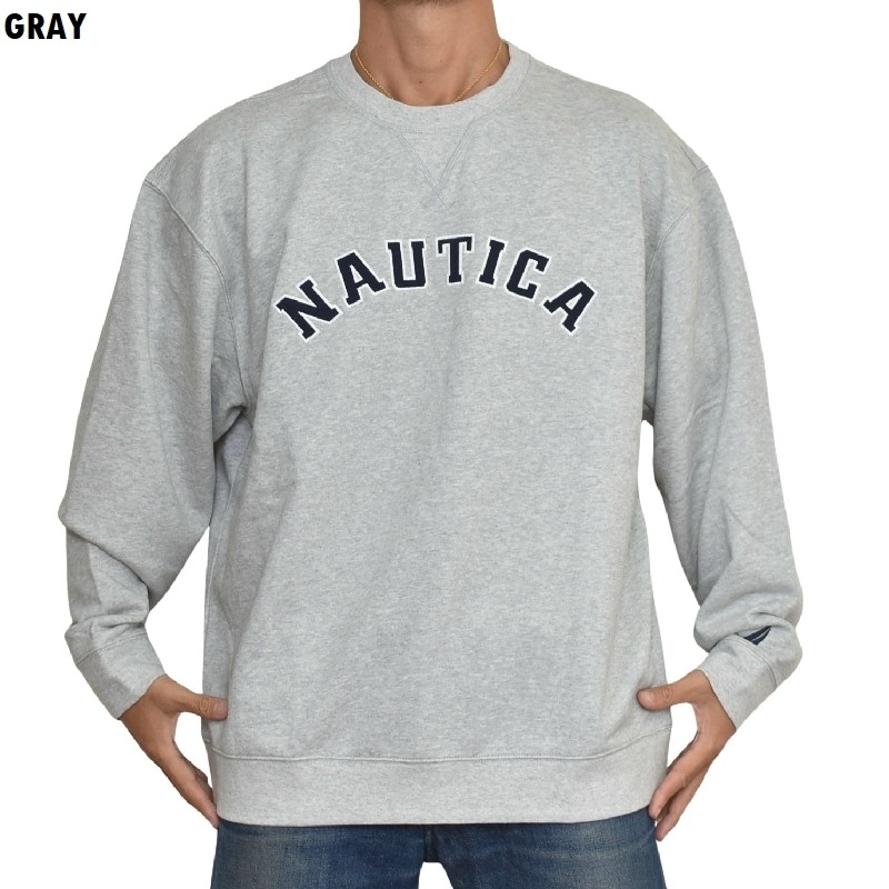 �礭�������� ��� NAUTICA �Ρ��ƥ��� �Ρ����� ���롼�ͥå� �������åȥ���� �ȥ졼�ʡ� �����������ɽ� ΢���� XL XXL XXXL
