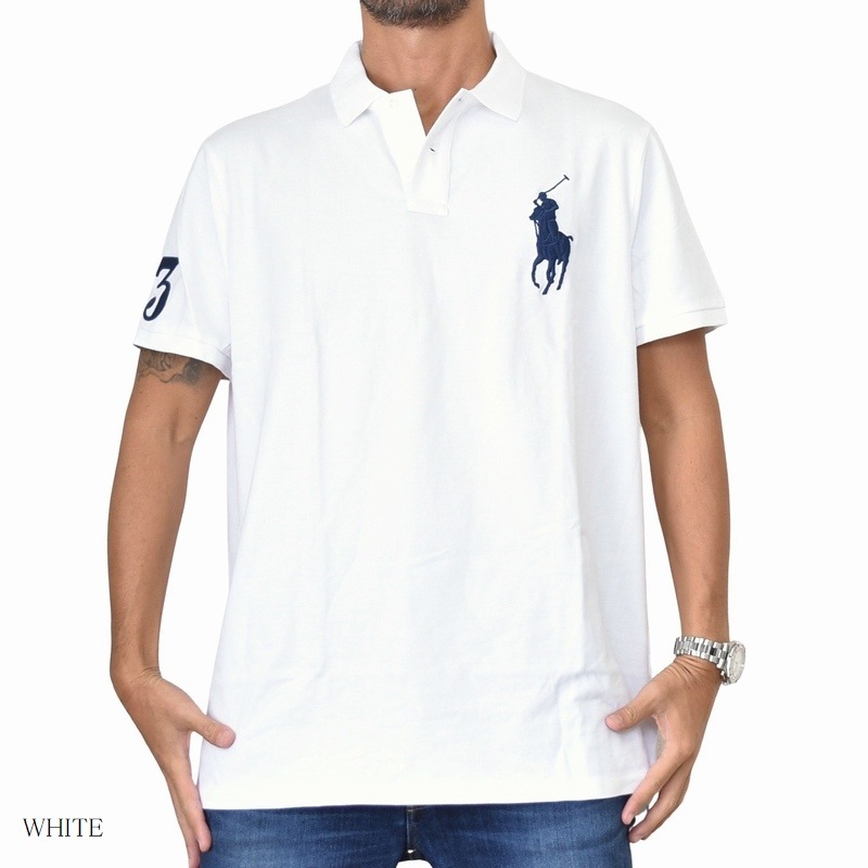 �礭�������� ��� �ݥ����ե������ POLO RALPH LAUREN �ӥå��ݥˡ� ���λ� Ⱦµ�ݥ������ classic fit XL XXL