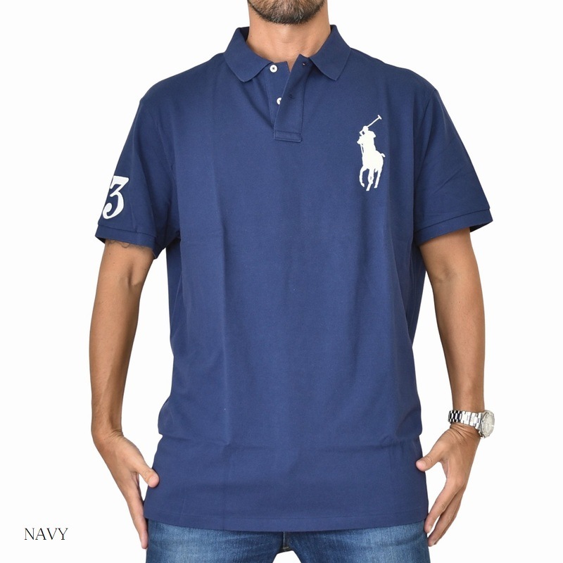 �礭�������� ��� �ݥ����ե������ POLO RALPH LAUREN �ӥå��ݥˡ� ���λ� Ⱦµ�ݥ������ classic fit XL XXL