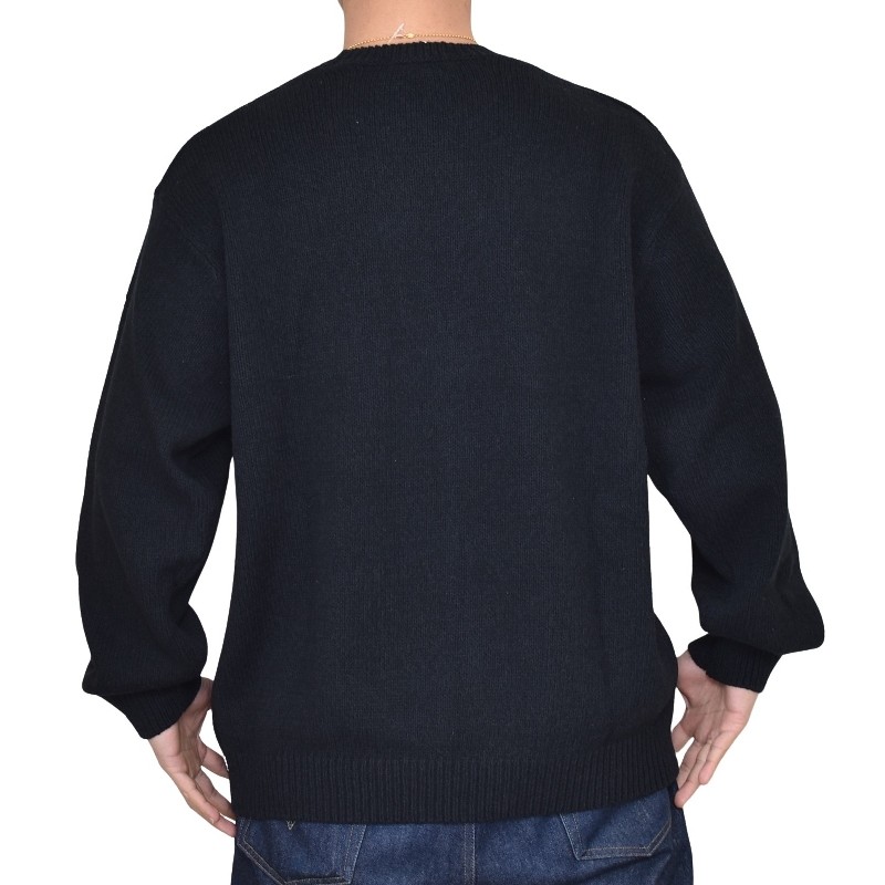 �礭�������� ��� Supreme ����ץ꡼�� Contrast Logo Sweater �������� �˥å� Black XXL