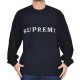 �礭�������� ��� Supreme ����ץ꡼�� Contrast Logo Sweater �������� �˥å� Black XXL