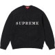 �礭�������� ��� Supreme ����ץ꡼�� Contrast Logo Sweater �������� �˥å� Black XXL