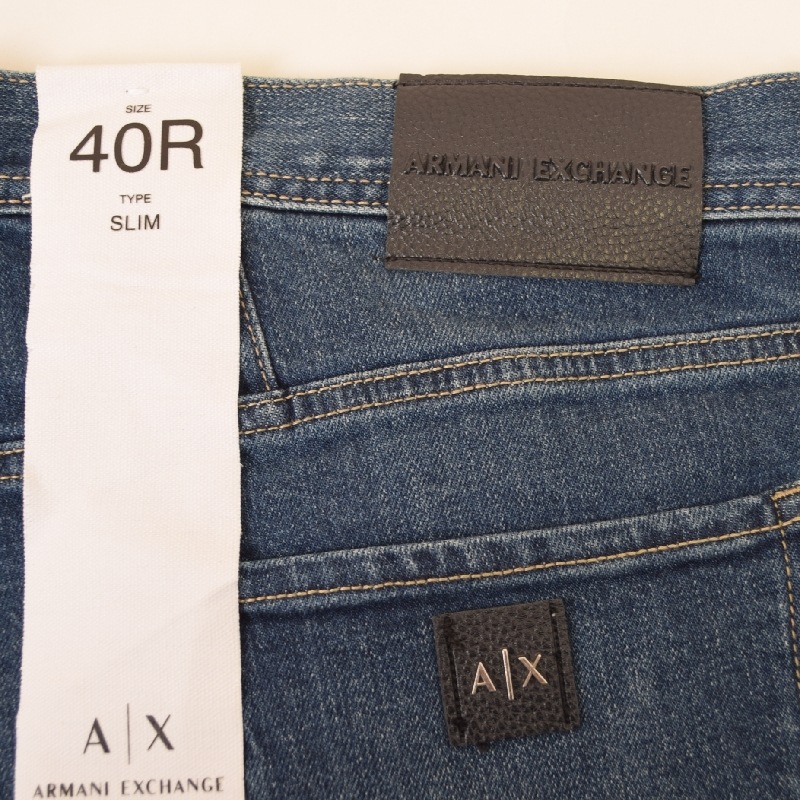 �礭�������� ��� ����ޡ��˥����������� A/X ARMANI EXCHANGE �ǥ˥�ѥ�� ������ �����ѥ� �桼���ɲù� ���᡼�� ����� ���ȥ�å� SLIM 40�����