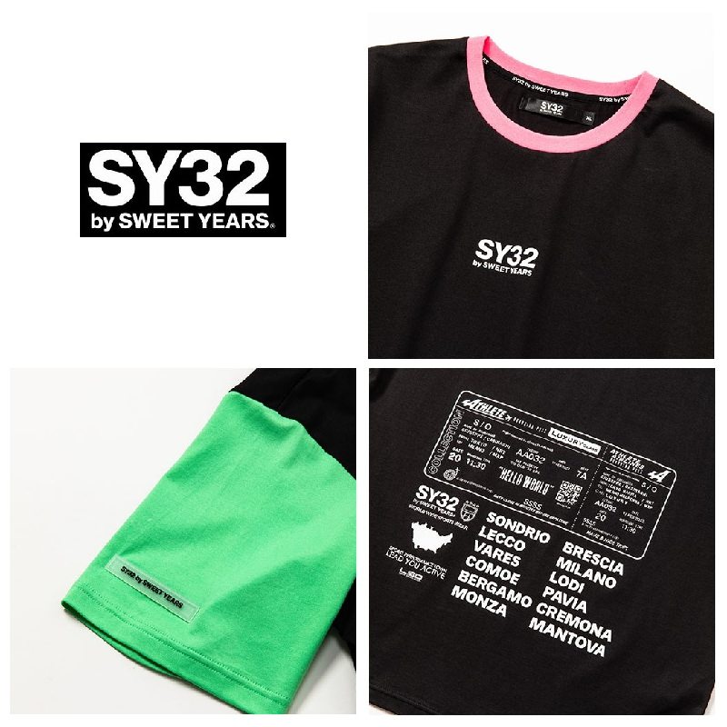 ��SALE�� �������� �礭�������� ��� SY32 by SWEET YEARS ���������ȥ��䡼�� Ⱦµ T����� FLASH COLOR TEE XXL XXXL XXXXL