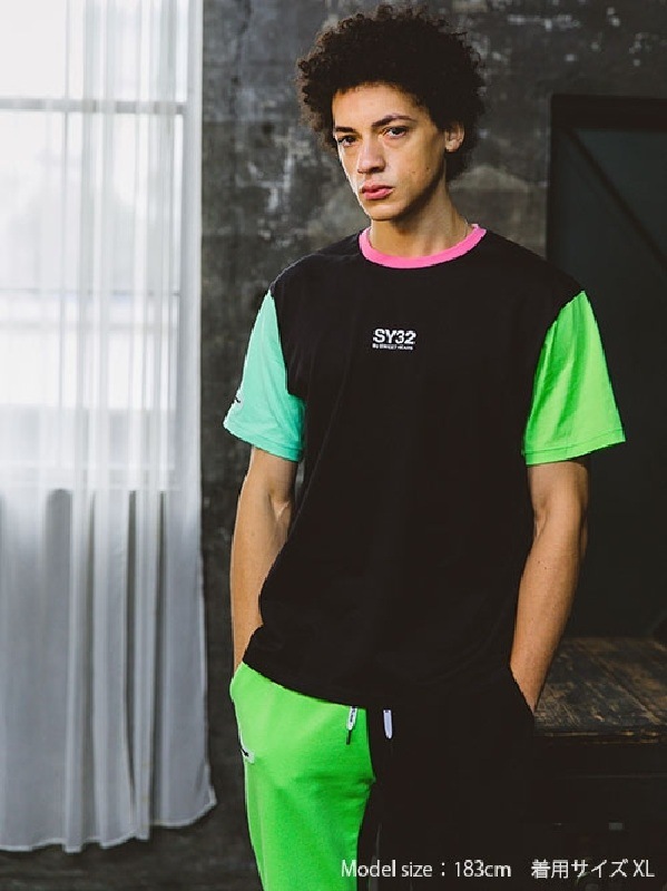 ��SALE�� �������� �礭�������� ��� SY32 by SWEET YEARS ���������ȥ��䡼�� Ⱦµ T����� FLASH COLOR TEE XXL XXXL XXXXL