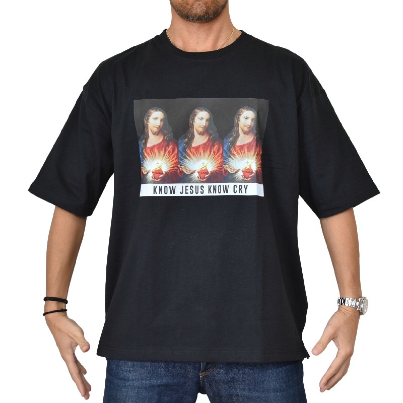 ��SALE�� �礭�������� ��� EYEDY �����ǥ��� KNOW JESUS KNOW CRY J.J.J Ⱦµ�ԥ���� �ӥå����륨�å� �� �� �֥�å� �ۥ磻�� �١����� XL XXL