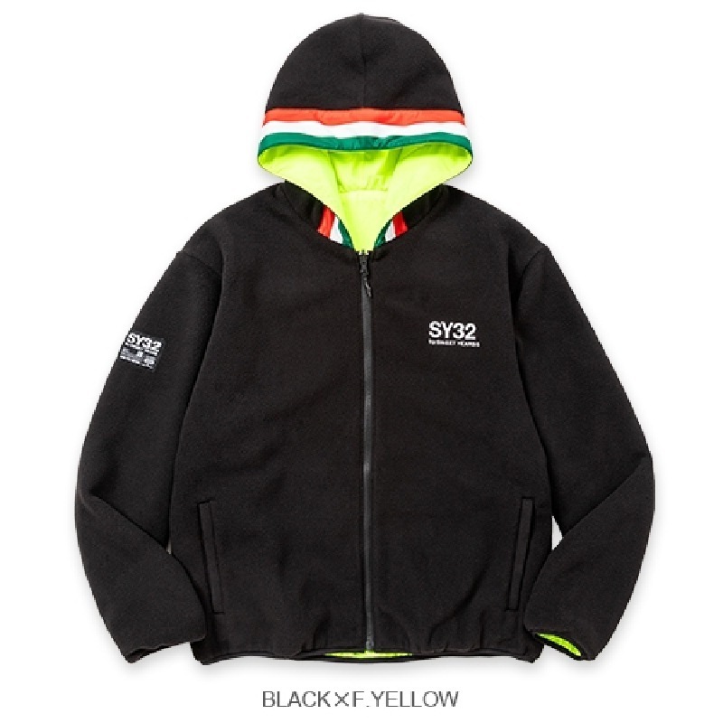 ��SALE�ۡ������� �礭�������� ��� SY32 by SWEET YEARS ���������ȥ��䡼�� ��С����֥� �ե꡼�� �ե른�å� ���㥱�å� REVERSIBLE FLEECE ZIP HOODIE XXXL XXXXL